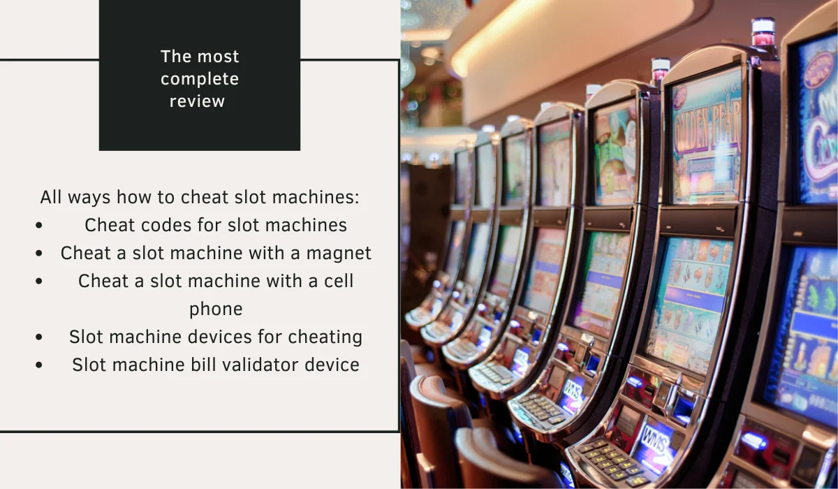 How to cheat slot machines